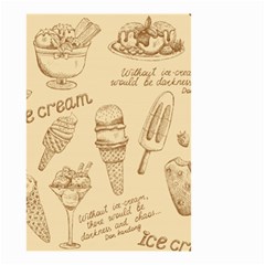 Ice Cream Vintage Pattern Small Garden Flag (two Sides) by Vaneshart