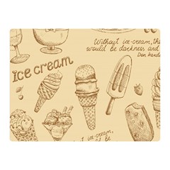 Ice Cream Vintage Pattern Double Sided Flano Blanket (mini)  by Vaneshart