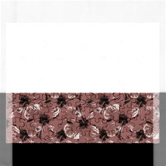 Hibiscus Flowers Collage Pattern Design Rectangular Jigsaw Puzzl by dflcprintsclothing