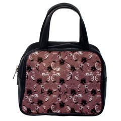 Hibiscus Flowers Collage Pattern Design Classic Handbag (one Side) by dflcprintsclothing