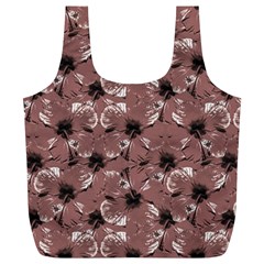 Hibiscus Flowers Collage Pattern Design Full Print Recycle Bag (xl)