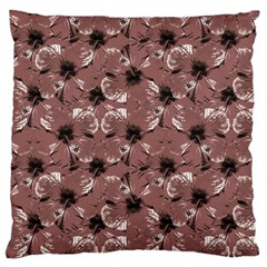 Hibiscus Flowers Collage Pattern Design Large Flano Cushion Case (one Side) by dflcprintsclothing