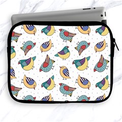 Seamless Pattern With Hand Drawn Bird Black Apple Ipad 2/3/4 Zipper Cases by Vaneshart