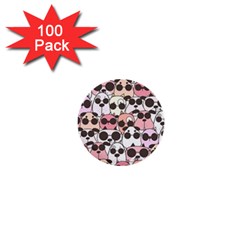 Cute Dog Seamless Pattern Background 1  Mini Buttons (100 Pack)  by Vaneshart