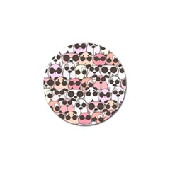 Cute Dog Seamless Pattern Background Golf Ball Marker by Vaneshart