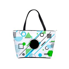 Geometric Shapes Background Classic Shoulder Handbag by Vaneshart