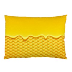 Sweet Honey Drips With Honeycomb Pillow Case by Vaneshart