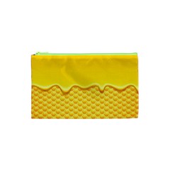 Sweet Honey Drips With Honeycomb Cosmetic Bag (xs) by Vaneshart