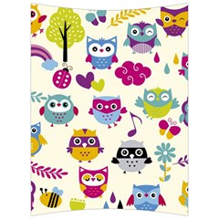 Funny Colorful Owls Back Support Cushion by Vaneshart