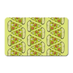 Pizza Fast Food Pattern Seamles Design Background Magnet (rectangular) by Vaneshart