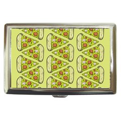 Pizza Fast Food Pattern Seamles Design Background Cigarette Money Case by Vaneshart