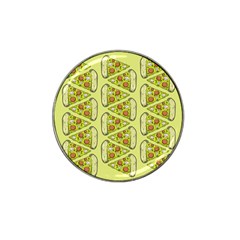 Pizza Fast Food Pattern Seamles Design Background Hat Clip Ball Marker by Vaneshart