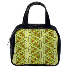 Pizza Fast Food Pattern Seamles Design Background Classic Handbag (one Side) by Vaneshart