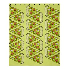 Pizza Fast Food Pattern Seamles Design Background Shower Curtain 60  X 72  (medium)  by Vaneshart