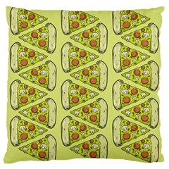 Pizza Fast Food Pattern Seamles Design Background Large Cushion Case (one Side) by Vaneshart