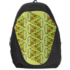 Pizza Fast Food Pattern Seamles Design Background Backpack Bag by Vaneshart