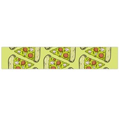 Pizza Fast Food Pattern Seamles Design Background Large Flano Scarf  by Vaneshart