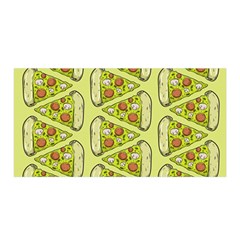 Pizza Fast Food Pattern Seamles Design Background Satin Wrap by Vaneshart