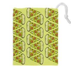 Pizza Fast Food Pattern Seamles Design Background Drawstring Pouch (4xl) by Vaneshart