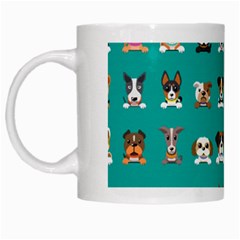 Different Type Vector Cartoon Dog Faces White Mugs by Vaneshart