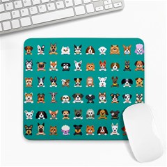 Different Type Vector Cartoon Dog Faces Large Mousepads by Vaneshart