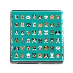 Different Type Vector Cartoon Dog Faces Memory Card Reader (square 5 Slot) by Vaneshart