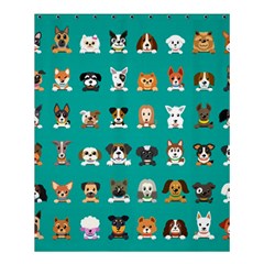 Different Type Vector Cartoon Dog Faces Shower Curtain 60  X 72  (medium)  by Vaneshart