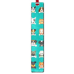 Different Type Vector Cartoon Dog Faces Large Book Marks by Vaneshart