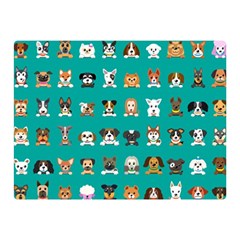 Different Type Vector Cartoon Dog Faces Double Sided Flano Blanket (mini)  by Vaneshart