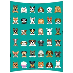 Different Type Vector Cartoon Dog Faces Back Support Cushion by Vaneshart