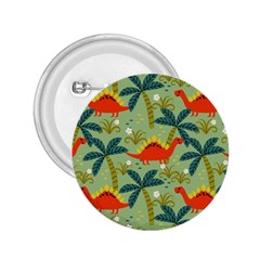 Cute Colorful Dinosaur Seamless Pattern 2 25  Buttons by Vaneshart