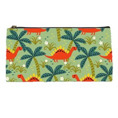 Cute Colorful Dinosaur Seamless Pattern Pencil Cases