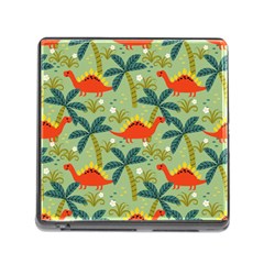 Cute Colorful Dinosaur Seamless Pattern Memory Card Reader (square 5 Slot) by Vaneshart