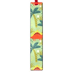 Cute Colorful Dinosaur Seamless Pattern Large Book Marks by Vaneshart