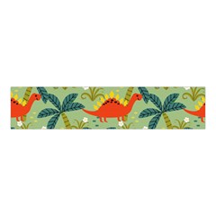 Cute Colorful Dinosaur Seamless Pattern Velvet Scrunchie by Vaneshart