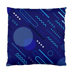 Classic Blue Background Abstract Style Standard Cushion Case (one Side)