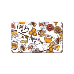 Honey Seamless Pattern Magnet (name Card) by Vaneshart