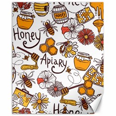 Honey Seamless Pattern Canvas 16  X 20  by Vaneshart