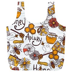 Honey Seamless Pattern Full Print Recycle Bag (xl) by Vaneshart