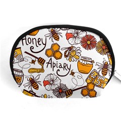 Honey Seamless Pattern Accessory Pouch (medium)