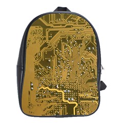 Pcb Printed Circuit Board School Bag (large) by Vaneshart