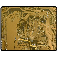 Pcb Printed Circuit Board Fleece Blanket (medium)  by Vaneshart