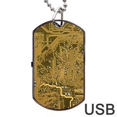 Pcb Printed Circuit Board Dog Tag Usb Flash (two Sides) by Vaneshart