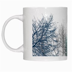 Multicolor Graphic Botanical Print White Mugs