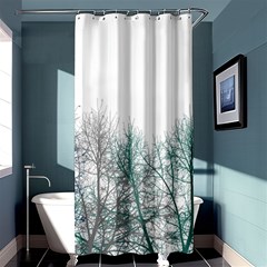 Multicolor Graphic Botanical Print Shower Curtain 36  X 72  (stall)  by dflcprintsclothing