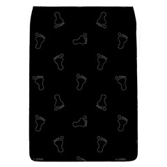 Neon Style Black And White Footprints Motif Pattern Removable Flap Cover (s)