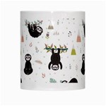 Cute sloths White Mugs Center