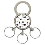 Cute sloths 3-Ring Key Chain Front