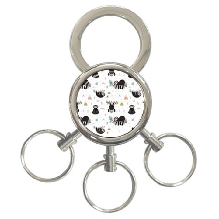 Cute sloths 3-Ring Key Chain