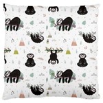 Cute sloths Large Cushion Case (One Side) Front